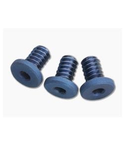 Hinderer Knives XM-18 3.5"/XM-24 Titanium Handle Screws Battle Blue | Set of 3 - HK-1227 1