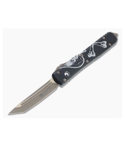 Microtech Ultratech T/E Signature Death Card Bronze Apocalyptic Tanto OTF Automatic Knife 123-13DCS - MT-123-13DCS 1