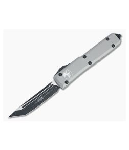 Microtech Ultratech Tanto Black Elmax Titanium Gray OTF Automatic Knife 123-1TG - MT-123-1TG 1