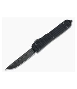 Microtech Ultratech Delta Signature Fluted DLC Tanto Black Frag OTF Automatic Knife 123-1UT-DS - MT-123-1UT-DS 1