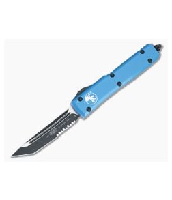 Microtech Ultratech T/E Blue Partial Serrated - MT-123-2BL 1