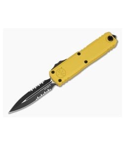 Microtech UTX-85 D/E Gen IV Yellow Part Serrated - MT-12324-2YW 1