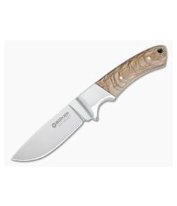 Boker Solingen Integral Hunter Lacewood 440C Fixed Blade Hunting Knife 123535 - BO-123535 1