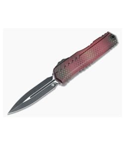 Microtech Cypher II D/E Red X-51 Signature Series - MT-1242-1RDX51S 1