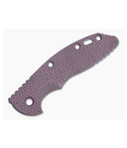 Hinderer Knives Skinny XM-18 3.5" Handle Scale Textured Burgundy Micarta 1242 - HK-1242 1