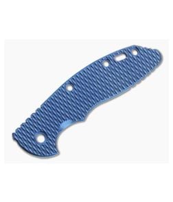 Hinderer Knives Skinny XM-18 3.5" Handle Scale Textured Stonewashed Blue Titanium 1244 - HK-1244 1