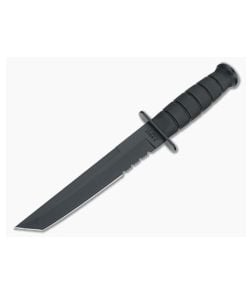 Kabar Black Tanto Fixed Blade Partially Serrated 1245 - KA-1245 1