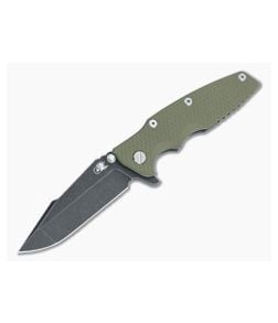 Hinderer Eklipse 3.5" Harpoon Spanto Battle Black 20CV OD Green G10 Tri-Way Flipper 1248 - HK-1248 1