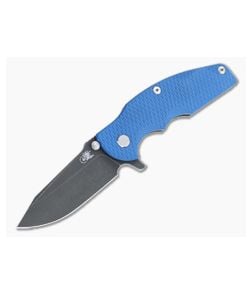 Hinderer Jurassic Spear Point Battle Black DLC 20CV Blue G10 Tri-Way Flipper 1249 - HK-1249 1