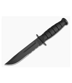 Kabar Black Short Serrated Knife 1259 - KA-1259 1