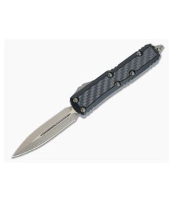 Microtech Daytona D/E Carbon Fiber Inlays Signature Series Bronzed M390 Standard Automatic 126-13CFIS - MT-126-13CFIS 1