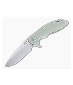 Hinderer XM-18 3.5" Spear Point Stonewashed 20CV Translucent Green G10 Tri-Way Flipper 1261 - HK-1261 1