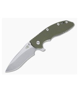 Hinderer XM-18 3.5" Recurve 20CV OD Green G10 Stonewashed Tri-Way Flipper 1284 - HK-1284 1