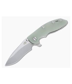Hinderer XM-18 3.5" Recurve 20CV Translucent Green G10 Stonewashed Tri-Way Flipper 1285 - HK-1285 1