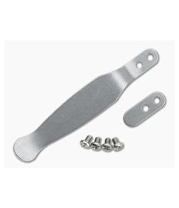 Hinderer Solid Pocket Clip and Filler Tab Set Titanium Stonewashed 1297 - HK-1297 1