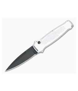 Piranha P12 Prowler Tactical PVD 154CM Silver Button Lock Automatic - PRN-12ST 1