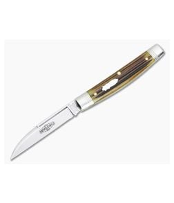 Northfield #13 Whip Wharncliffe Antique Yellow Spring Field Bone 130124-AYSFB - GEC-130124-AYSFB 1