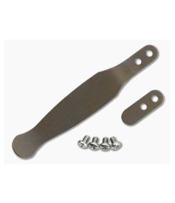 Hinderer Solid Pocket Clip and Filler Tab Set Titanium Battle Bronze 1301 - HK-1301 1