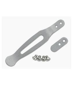 Hinderer Standard Pocket Clip and Filler Tab Set Titanium Working Finish 1303 - HK-1303 1