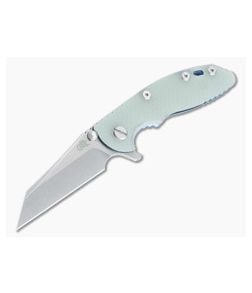 Hinderer XM-18 3" Wharncliffe 20CV Jade G10 Stonewashed Blue Tri-Way Pivot Flipper 1308 - HK-1308 1