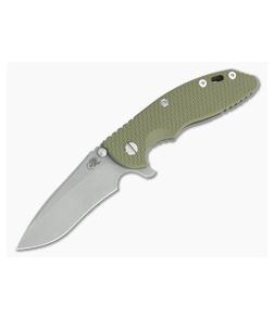 Hinderer XM-18 3.5" Recurve 20CV OD Green G10 Battle Bronze Tri-Way Flipper 1324 - HK-1324 1