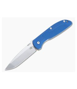 Hinderer Firetac Spanto 20CV Blue G10 Stonewashed Titanium Tri-Way Folder 1333 - HK-1333 1