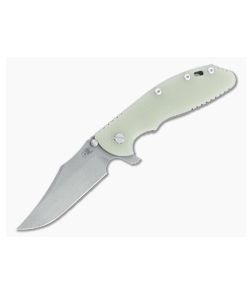 Hinderer XM-24 Bowie 20CV Translucent Green G10 Battle Bronze Tri-Way Pivot Flipper 1334 - HK-1334 1