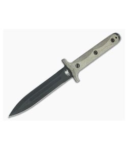 Hinderer Ek Dagger Parkarized O1 OD Green Micarta Fixed Blade 1341 - HK-1341 1