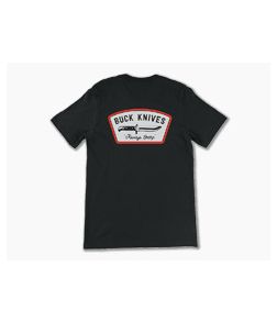 Buck Knives Always Sharp Coal Black Cotton T-Shirt | Large - BU-13435-LRG 1