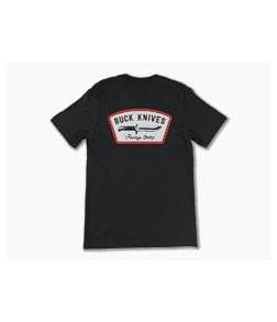 Buck Knives Always Sharp Coal Black Cotton T-Shirt | X-Large - BU-13435-XLG 1