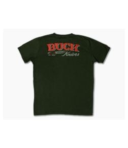 Buck Knives Western Tee Green T-Shirt | Large - BU-13461-LRG 1