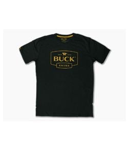 Buck Knives Logo Tee Charcoal T-Shirt | Large - BU-13470-LRG 1