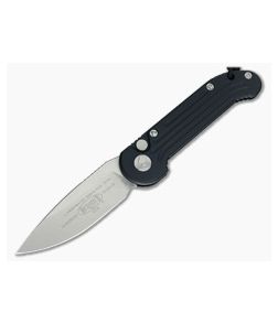Microtech LUDT Stonewash Plain Edge M390 Black Automatic Knife 135-10 - MT-135-10 1