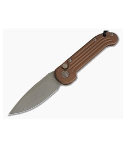 Microtech LUDT Apocalyptic Bronze Elmax Tan Automatic Knife 135-13APTA - MT-135-13APTA-ELMAX 1