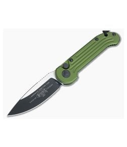 Microtech LUDT Automatic OD Green Aluminum Handle Two-tone M390 Drop Point 135-1OD - MT-135-1OD 1