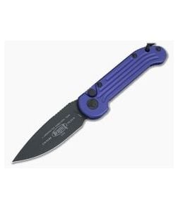 Microtech LUDT Black Standard CTS-204P Purple Automatic Knife 135-1PU - MT-135-1PU-204P 1