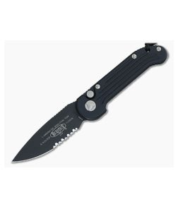 Microtech LUDT Black Part Serrated Automatic Knife 135-2 - MT-135-2 1