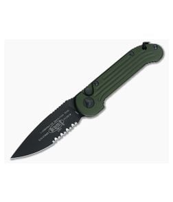 Microtech LUDT OD Green Part Serrated Automatic Knife 135-2OD - MT-135-2OD 1