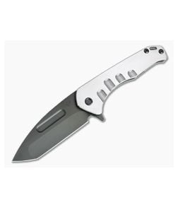 Medford Praetorian Slim Flipper Tanto PVD S35VN Tumbled Titanium Frame Lock Folder - MKT-MKT135 1