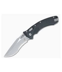 Microtech Amphibian RAM-LOK Black G10 Apocalyptic Part Serrated 137RL-11APFLGTBK - MT-137RL-11APFLGTBK 1
