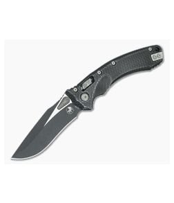 Microtech Amphibian RAM-LOK S/E Fluted Distressed Black Apocalyptic - MT-137RL-1FLDBK 1