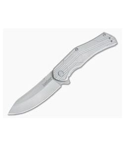 Kershaw Husker Stonewashed Upswept Assisted Frame Lock Flipper 1380 - KS-1380 1