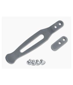 Hinderer Standard Pocket Clip and Filler Tab Set Titanium Battle Black 1393 - HK-1393 1