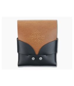 Willow Craft Goods Wide Swaddle Leather Wallet Black And Bourbon Colorway WCG-013 - WCG-013 1