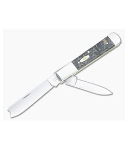 Case Razor Slip Joint Black Curly Oak Wood 14006 - CA-14006 1