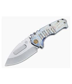 Medford Praetorian T Drop Point Tumbled S35VN Flamed Acid Etched Titanium Folder - MKT-MKT141 1