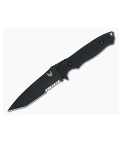 Benchmade 141SBK Nimravus Tanto Black Serrated 154CM Black Aluminum Combat Fixed Blade - BM-141SBK 1