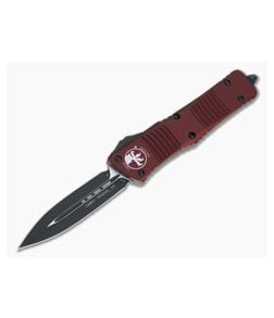 Microtech Combat Troodon Black 204P Double Edge Merlot OTF Automatic 142-1MR - MT-142-1MR-204P 1