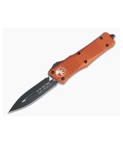 Microtech Combat Troodon Orange D/E Black Plain 204P OTF Automatic 142-1OR - MT-142-1OR-204P 1
