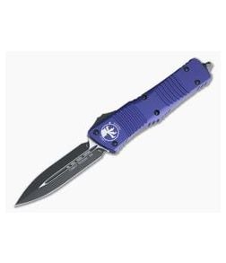 Microtech Combat Troodon D/E Black Plain Elmax Purple OTF Automatic 142-1PU - MT-142-1PU-ELMAX 1